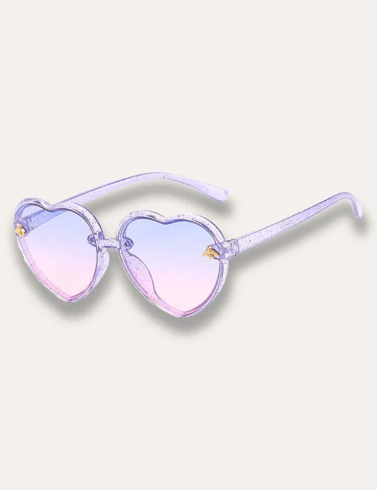 Heart Frame Little Bee Sunglasses - Image 4