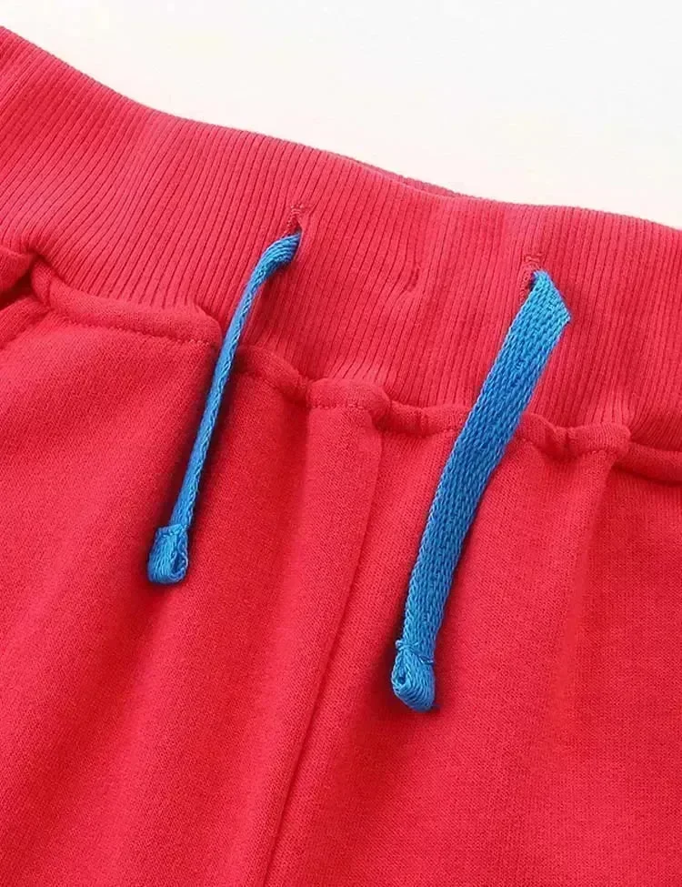 Hedgehog Mushroom Appliqué Sweatpants - Image 3