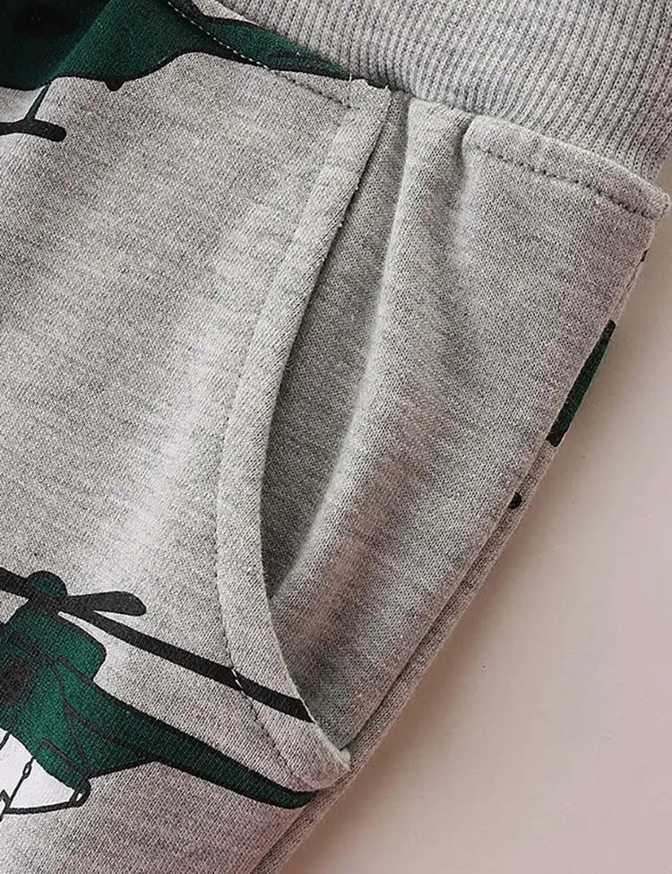 Helicopter Printed Sweatpants - Image 4