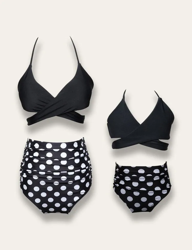High Waist Ruffled Family Matching Swim Suit - Image 3