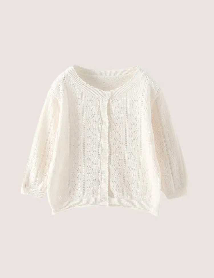 Hollow Knitted Cardigan - Image 5