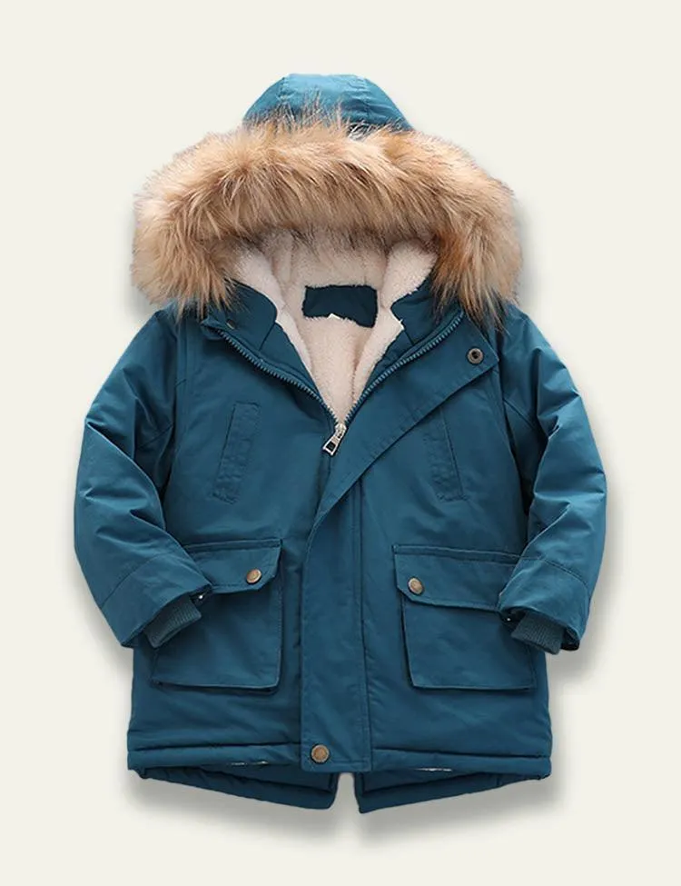 Hooded Pocket Cotton Coat - Image 4