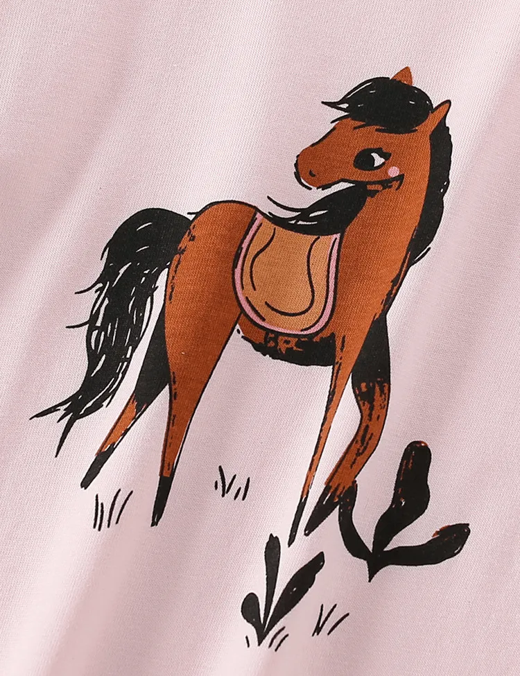 Horse Printed Long-Sleeve Set - Image 4