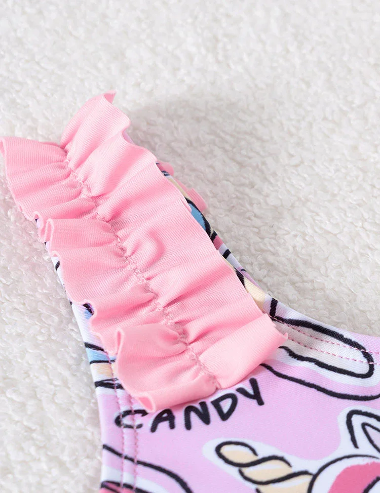 Ice Cream Printed Swimsuit Set - Image 3
