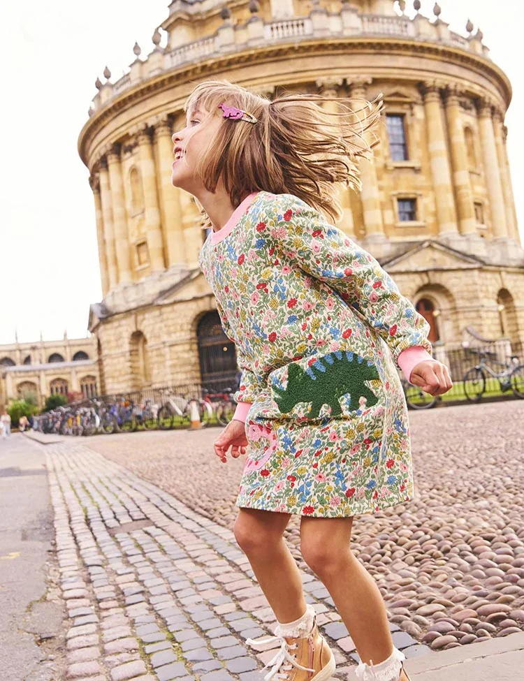 Ida Sweatshirt Appliqué Dress - Image 3