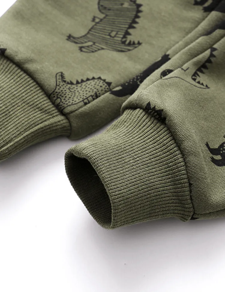 Illustration Dinosaur Printed Sweatpants - Image 5