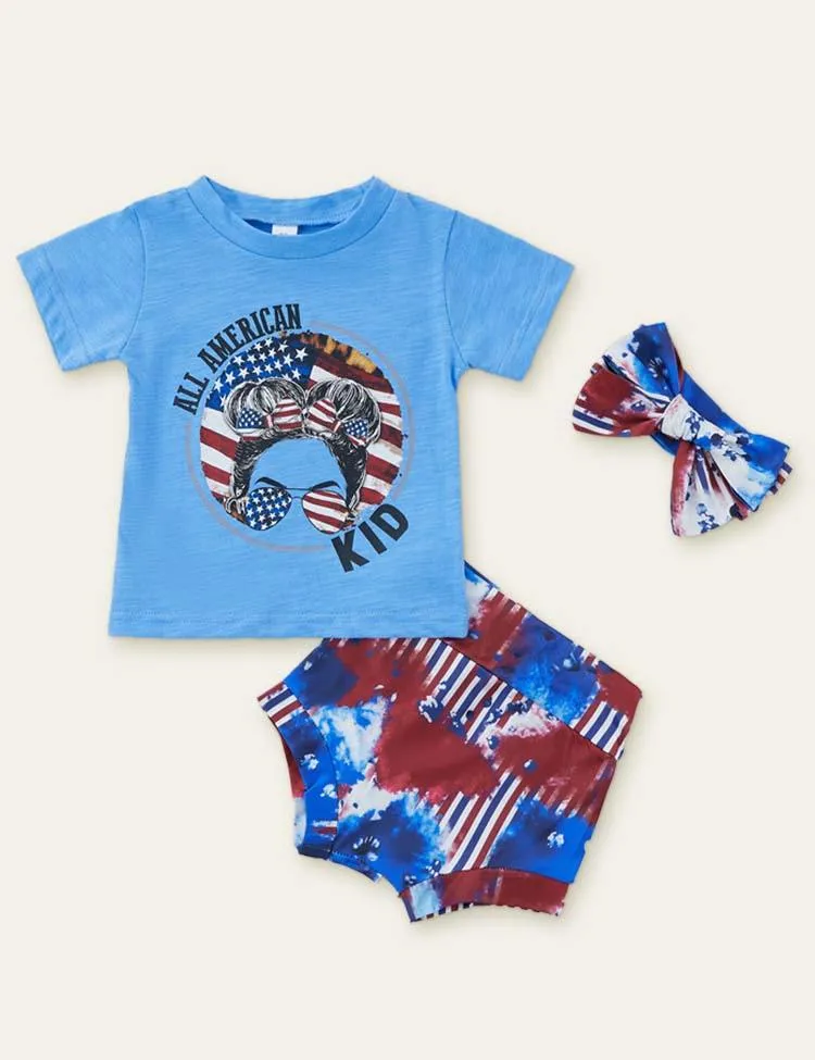 Independence Day Baby Flag Printed Set - Image 6
