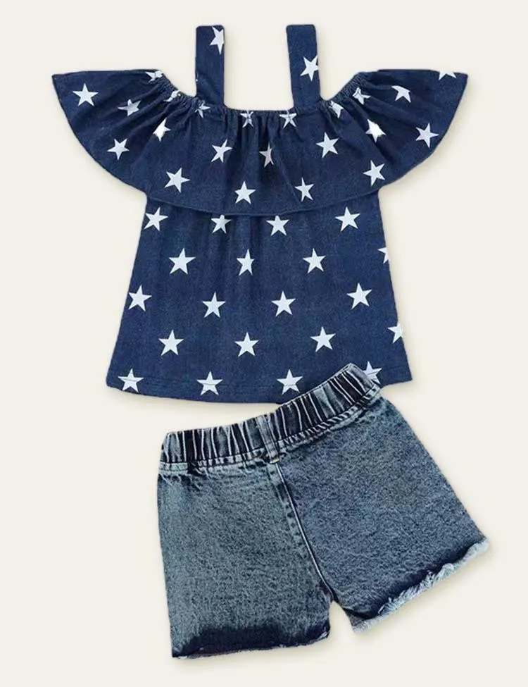 Independence Day Denim Printed Set - Image 2