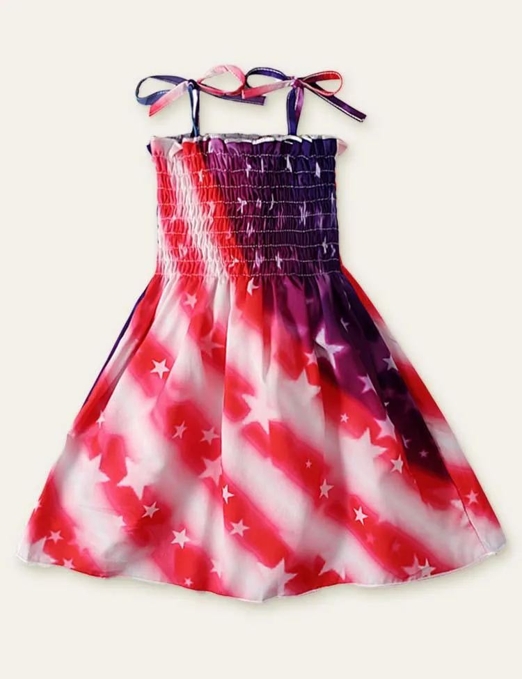 Independence Day Printed Sleeveless Dress - Image 10