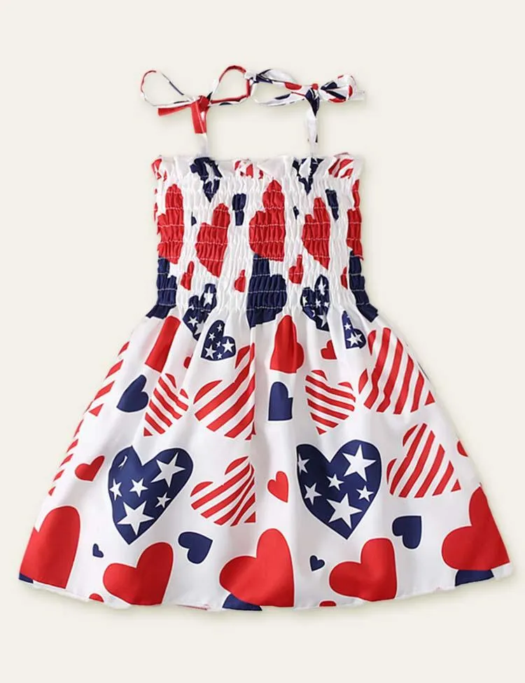 Independence Day Star Heart Printed Dress - Image 6