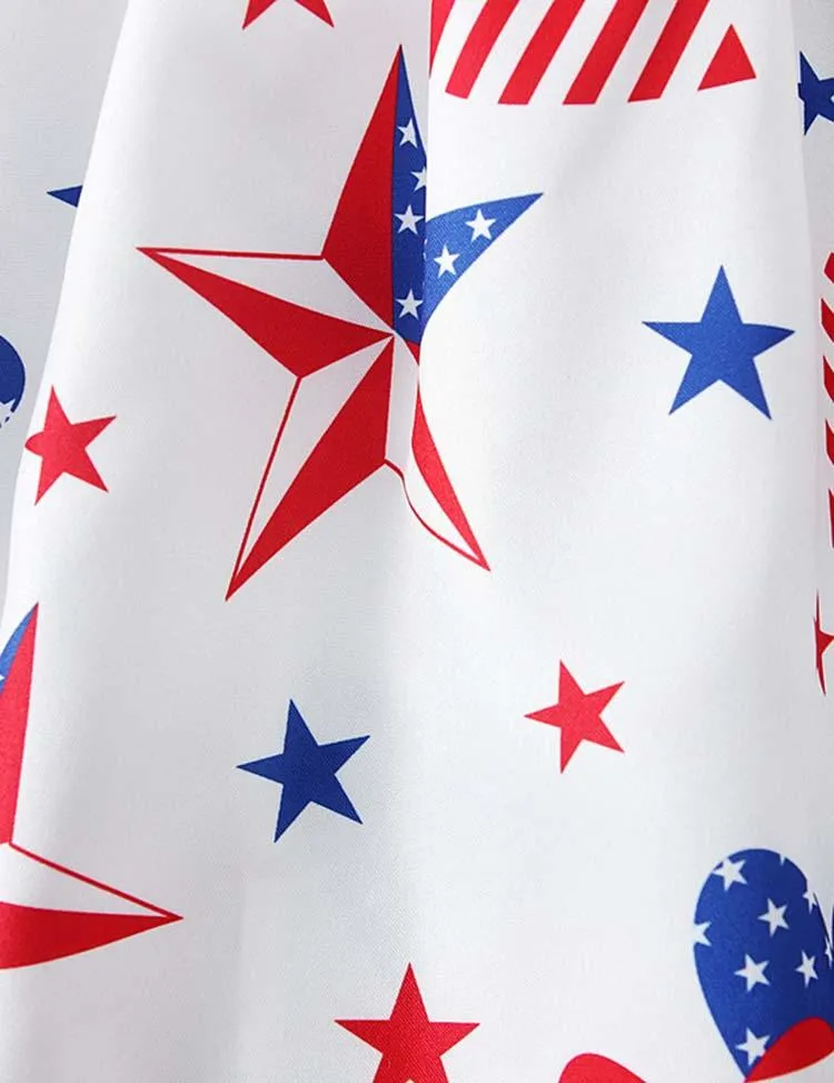 Independence Day Star Printed Dress - Image 4