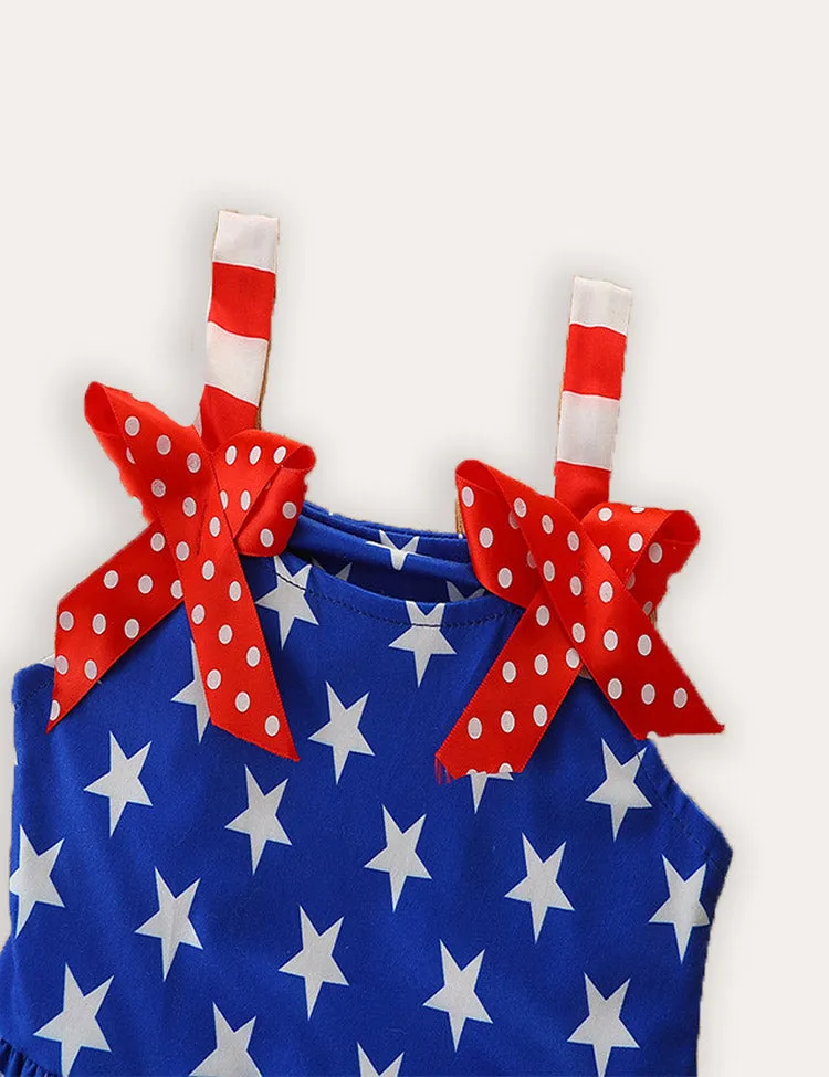 Independence Day Striped Star Suspender Dress - Image 2