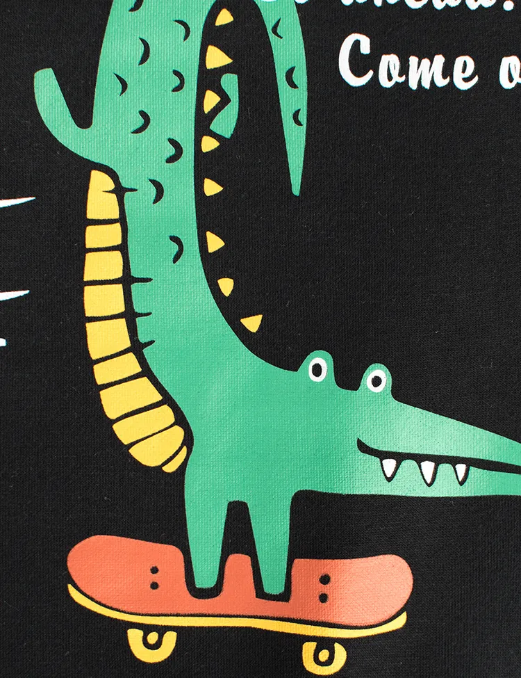 Inverted Alligator Printed Sweatshirt - Image 3