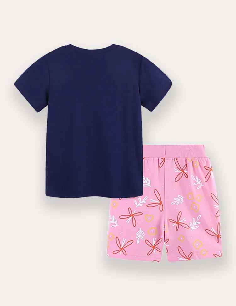 Jellyfish Print T-Shirt And Shorts Set - Image 2