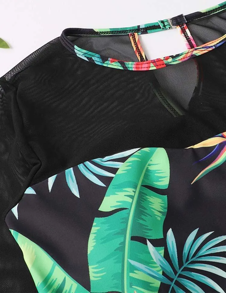 Jungle Floral Family Matching Swim Suit - Image 3