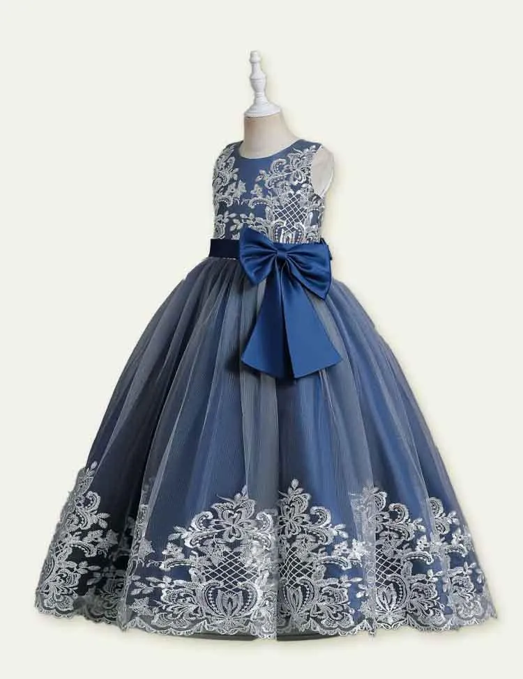 Lace Embroidery Tulle Tutu Evening Gown - Image 4