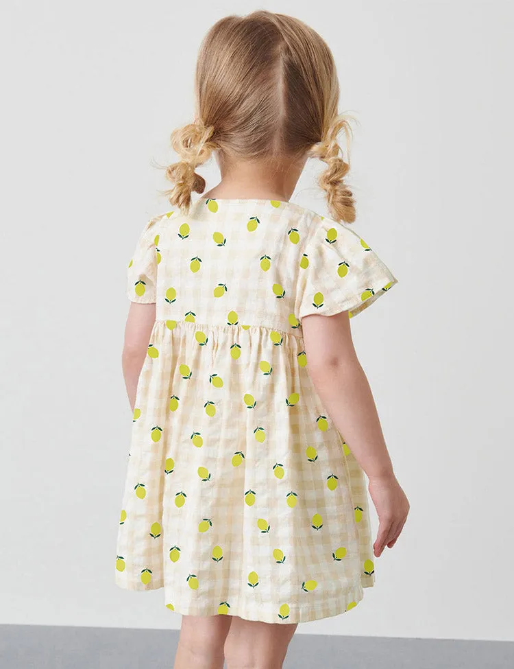 Lemon Printed Botton Dress - Image 4