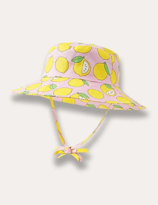 Lemon Printed Sun Hat