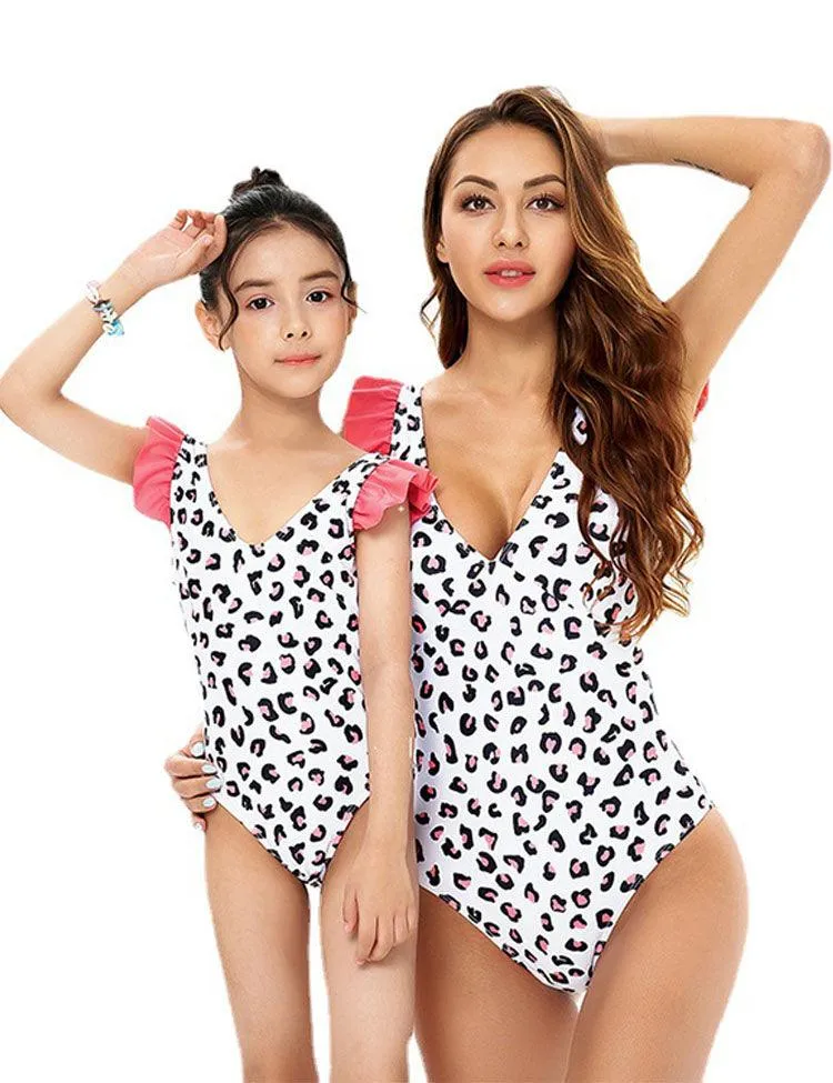 Leopard Print Family Matching Swimsuit - Image 2