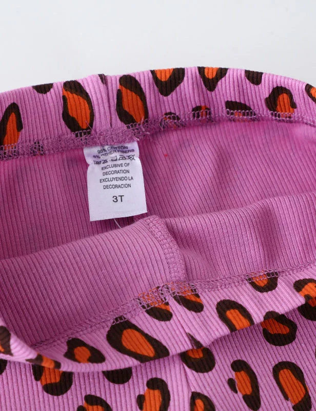 Leopard Print Flared Leggings - Image 5