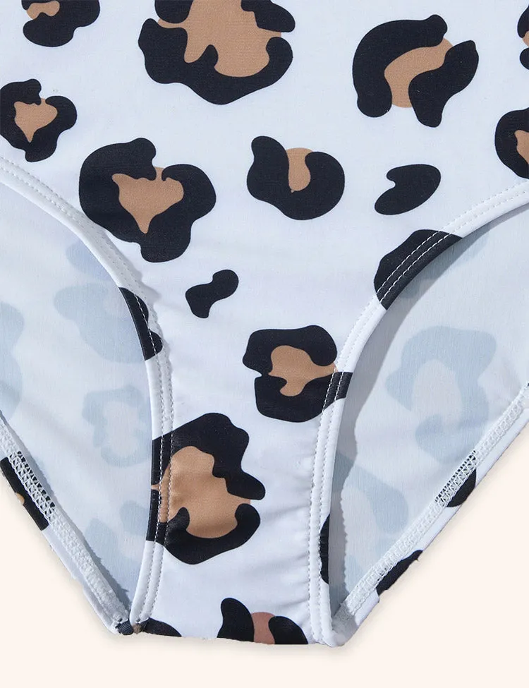 Leopard Print One-piece Swimsuit - Image 3