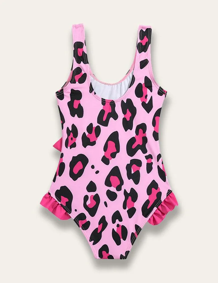 Leopard Print One Piece Swimsuit - Image 3