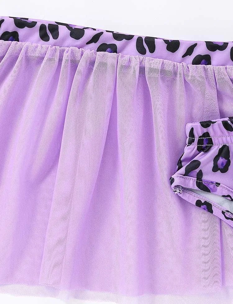 Leopard Printed Split Swimsuit - Image 4