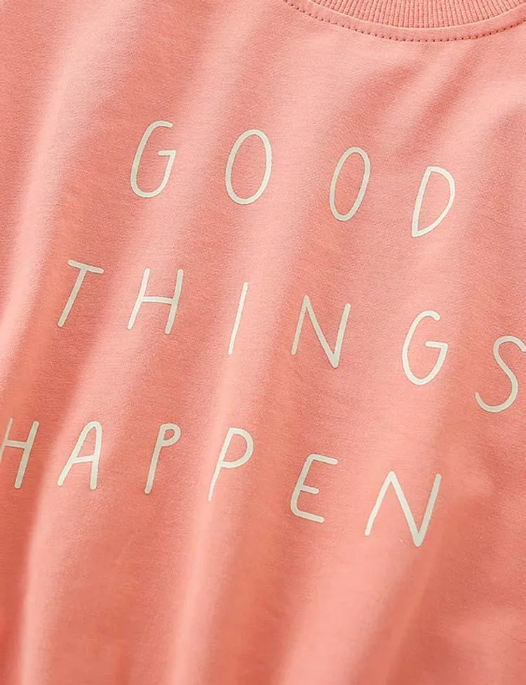 Letter Print Pullover Sweatshirt - Image 2