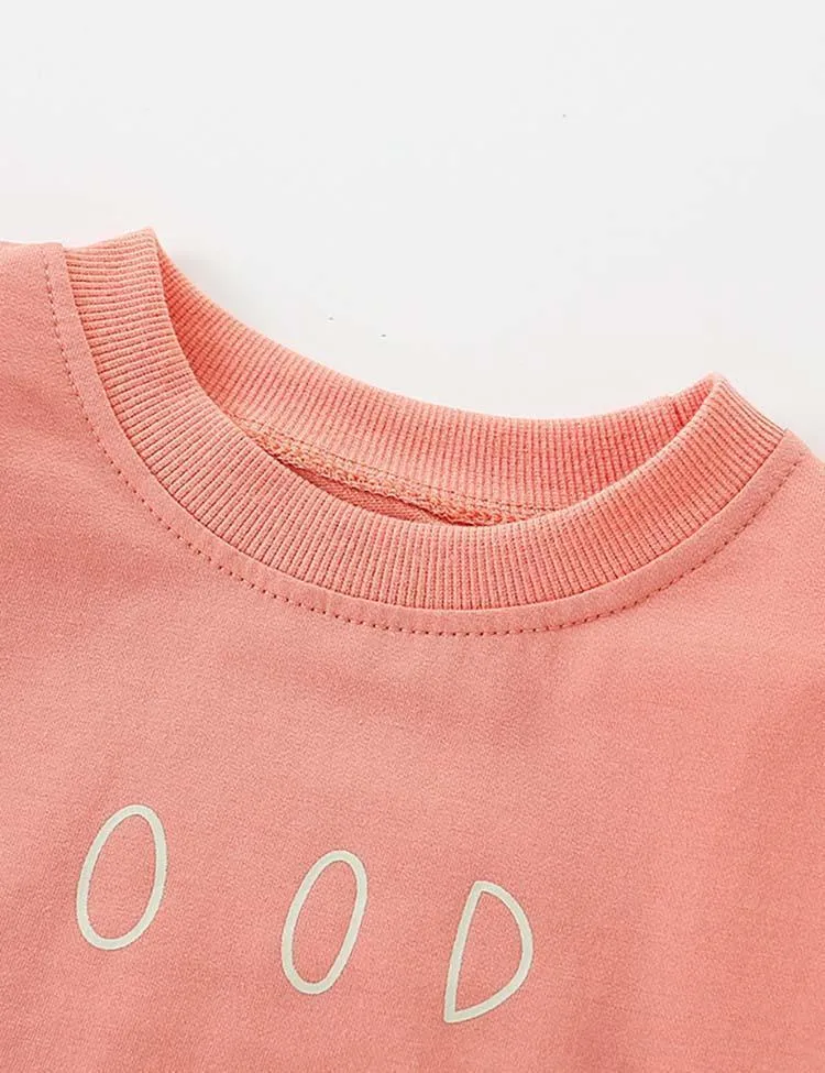 Letter Print Pullover Sweatshirt - Image 3