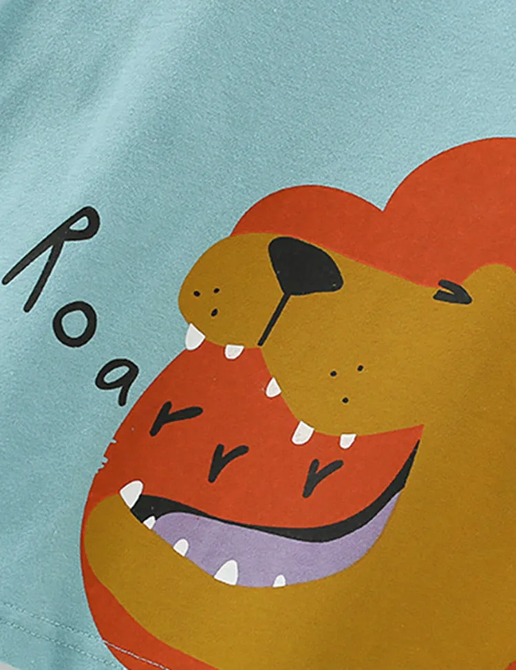 Lion Printed T-shirt Set - Image 3
