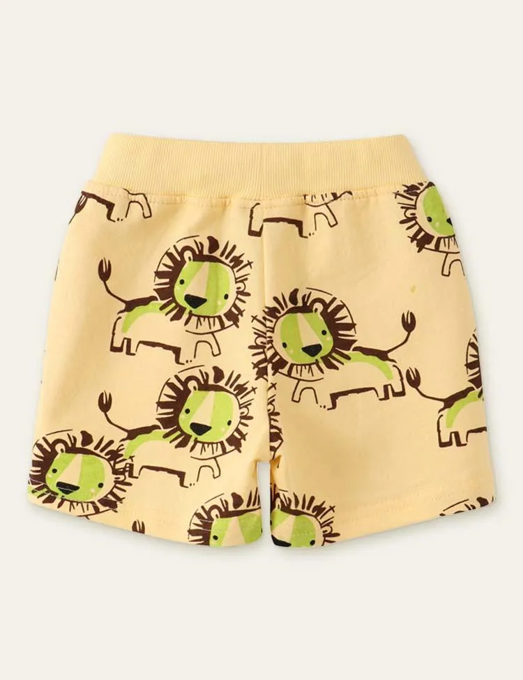 Lion Printed Shorts - Image 2
