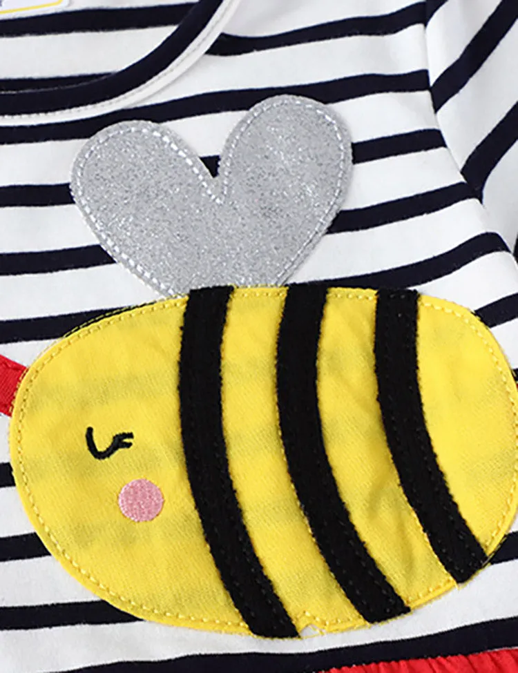 Little Bee Striped Dress - Image 3