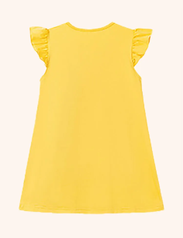 Bow Flower Printed Dress - Image 2