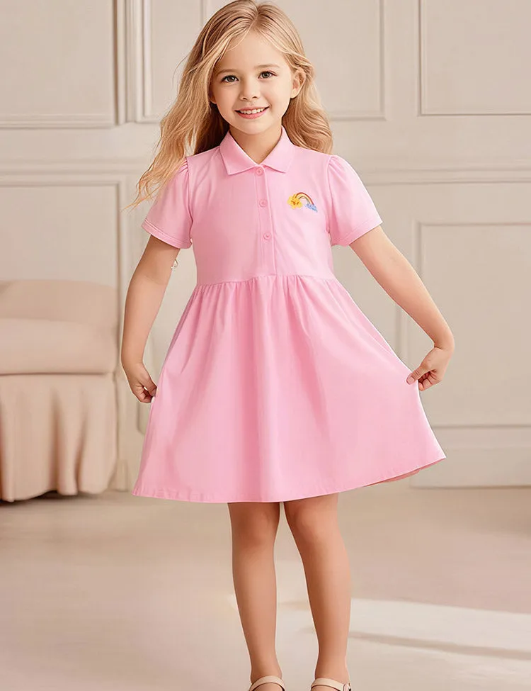 Little Rainbow Embroidered Dress - Image 5