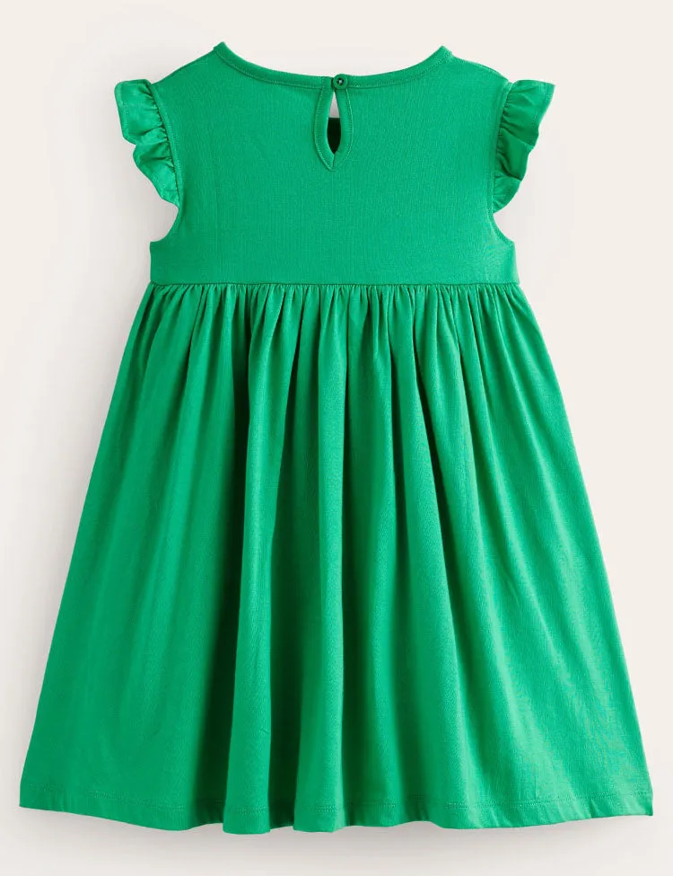 Little Sheep Appliqué Sleeveless Dress - Image 2