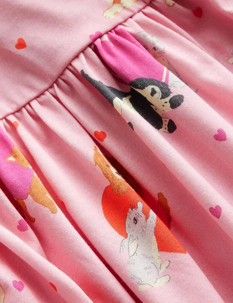 Long-Sleeved Fun Jersey Dress - Image 3