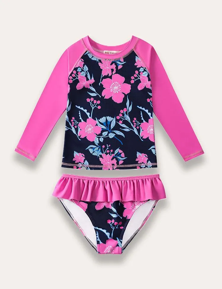 Long Sleeved Split Body Swimsuit - Image 3