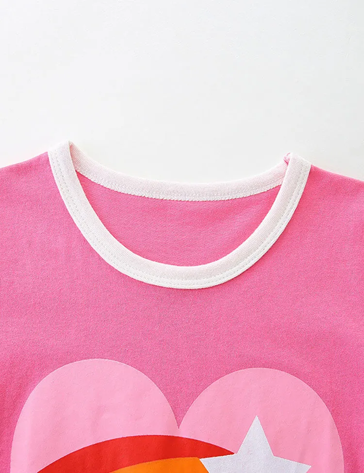 Love Rainbow Printed Short Sleeve T-Shirt - Image 4