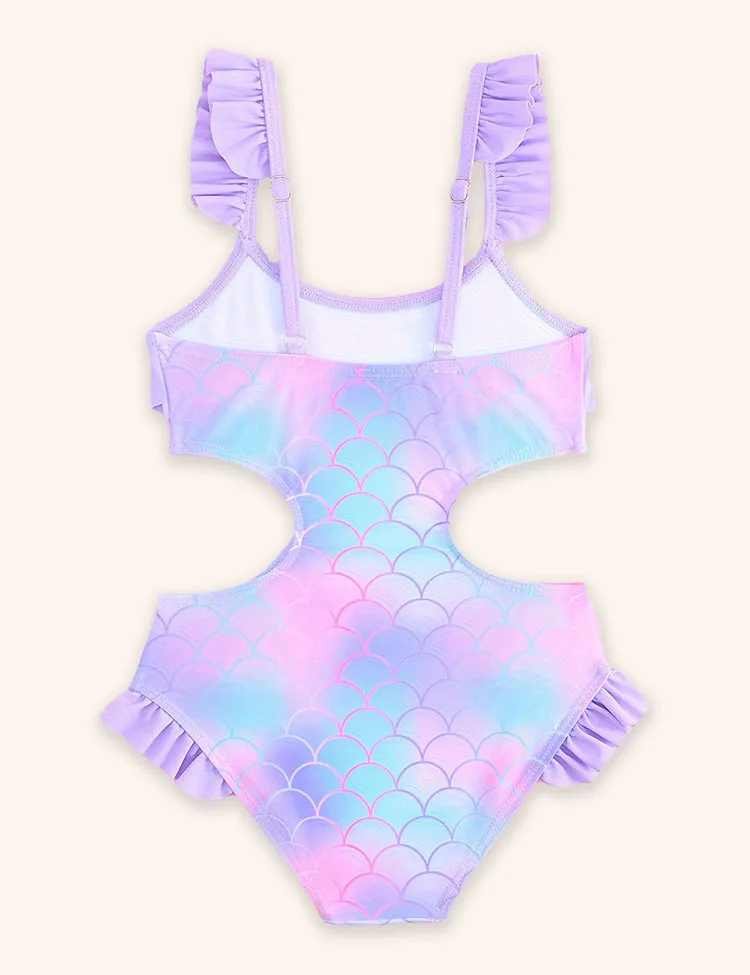 Lovely Ruffle Edge Pattern Swimsuit - Image 2