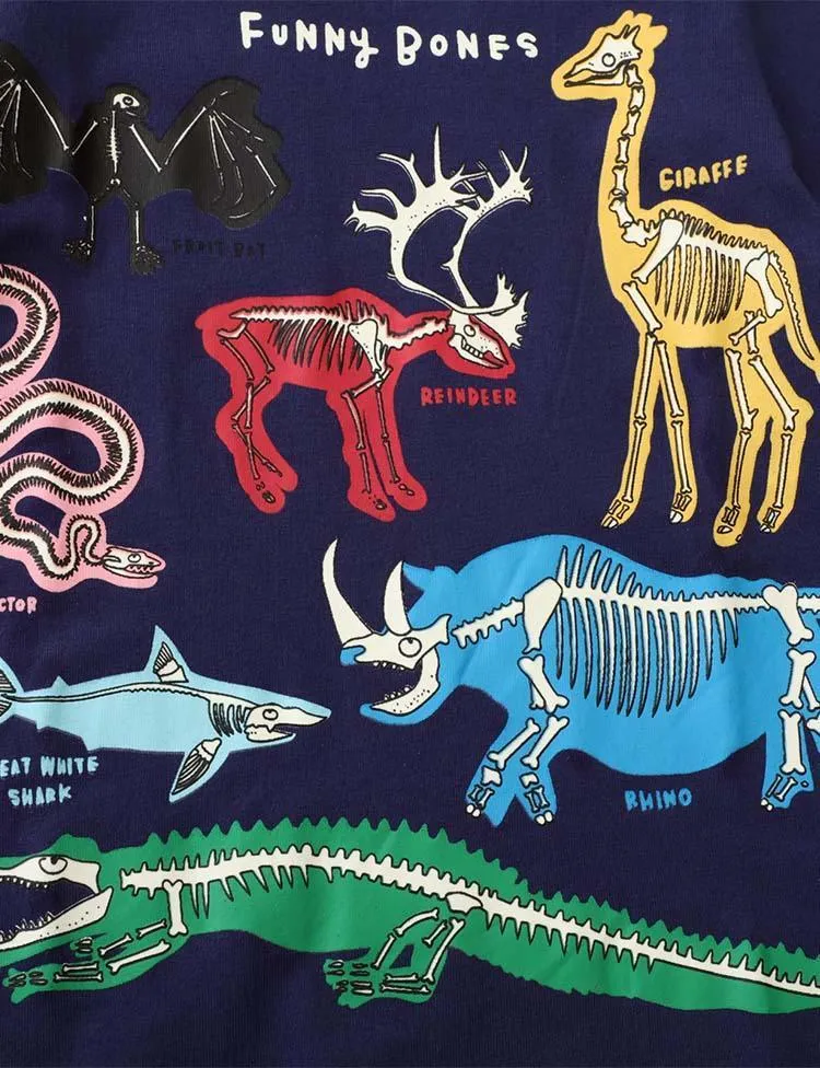 Glowing Animal World Printed T-shirt - Image 3