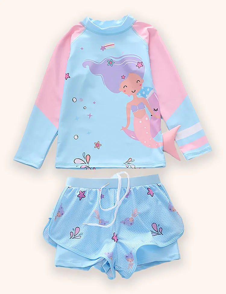 Mermaid Long Sleeve Sports Swimsuit - Image 4