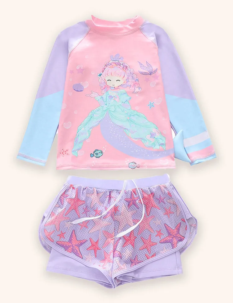 Mermaid Long Sleeve Sports Swimsuit - Image 7