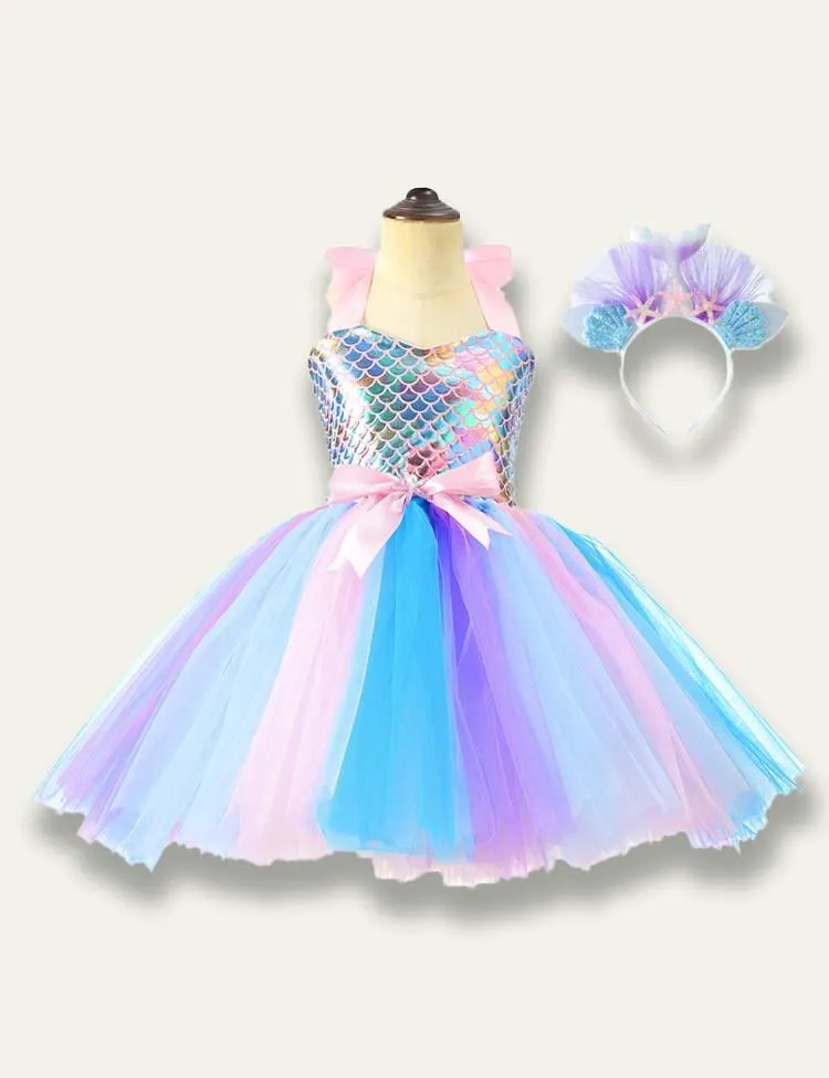 Mermaid Princess Tulle Party Dress - Image 2