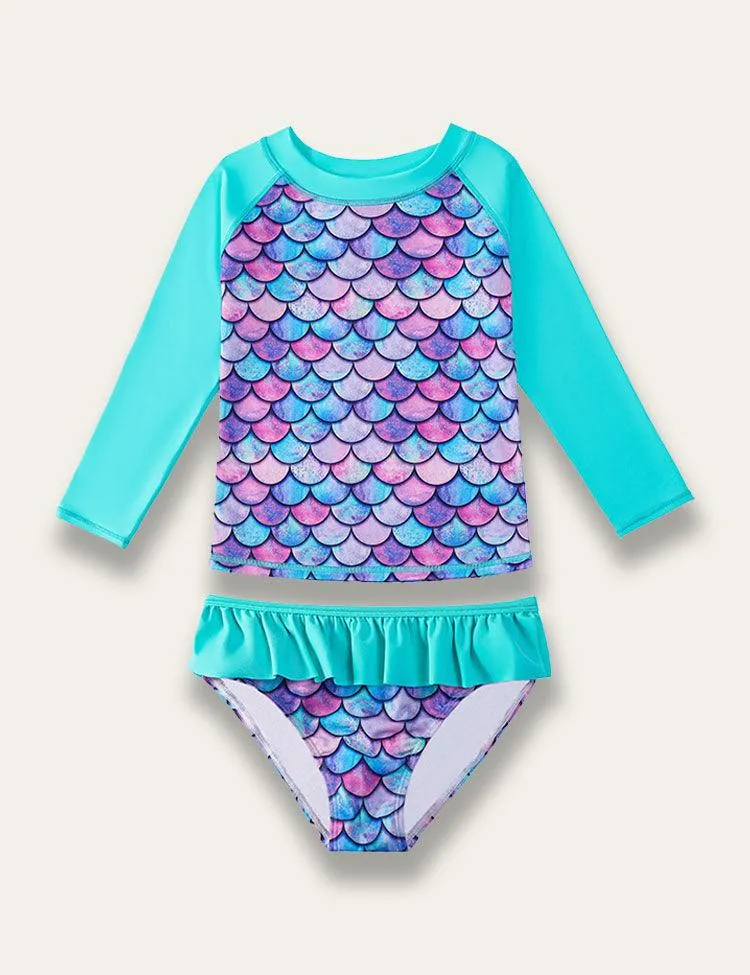 Mermaid Print Swim Suit - Image 6