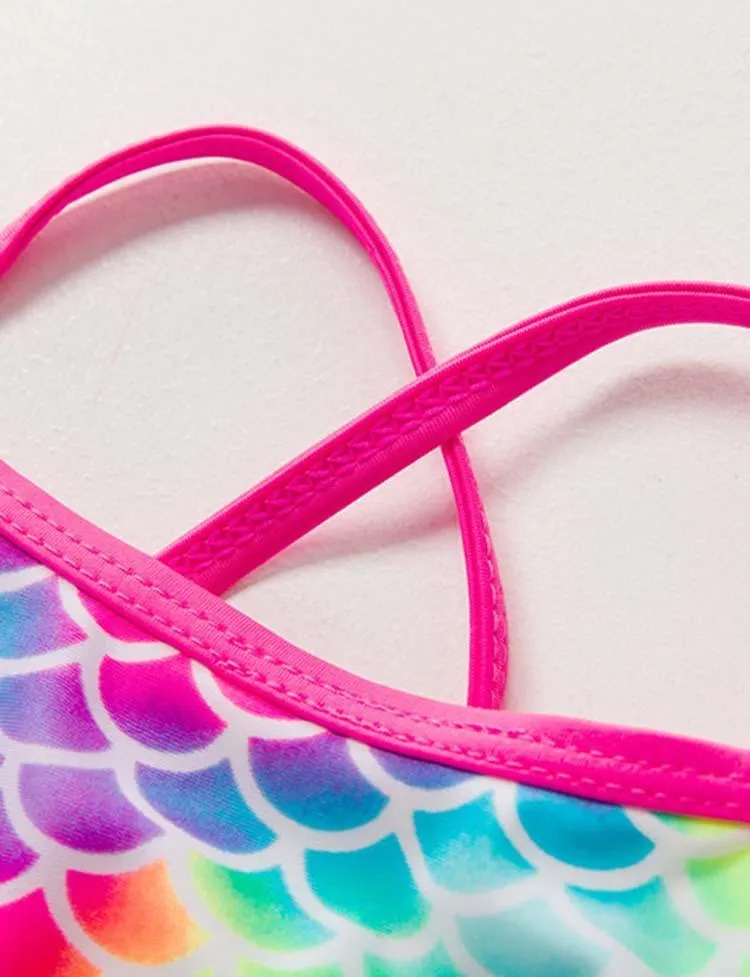 Mermaid Printed Mesh Swimsuit - Image 4