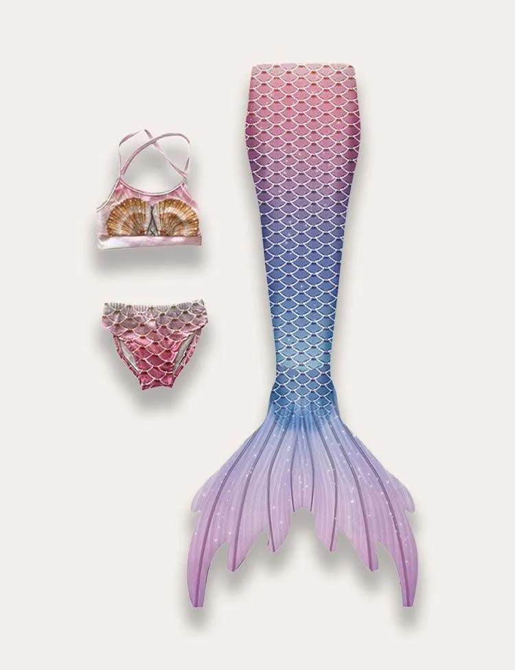 Mermaid Strapless Fish Tail Swimsuit - Image 3