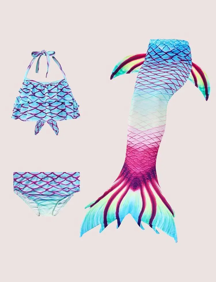 Mermaid Tail Swimsuit Set - Image 6