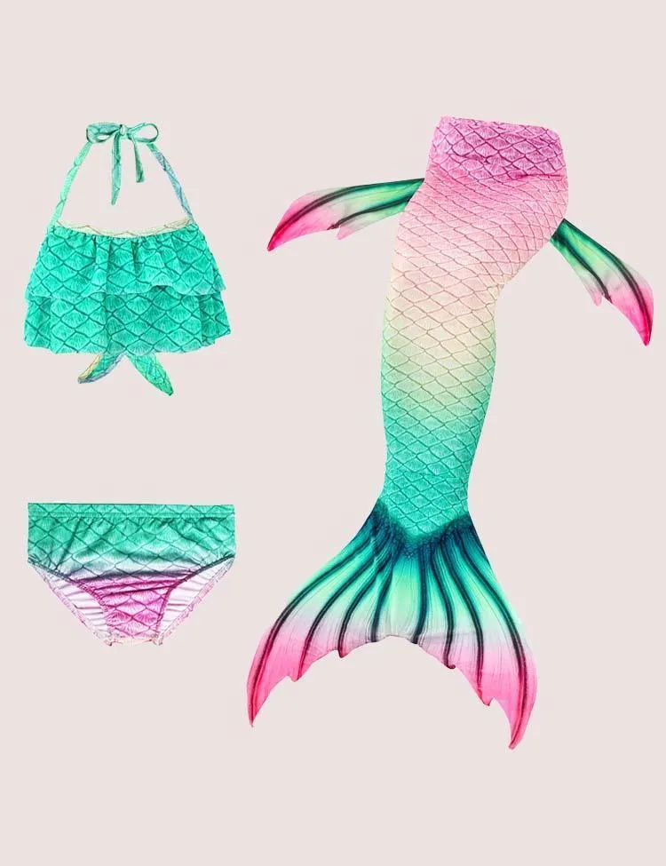 Mermaid Tail Swimsuit Set - Image 7