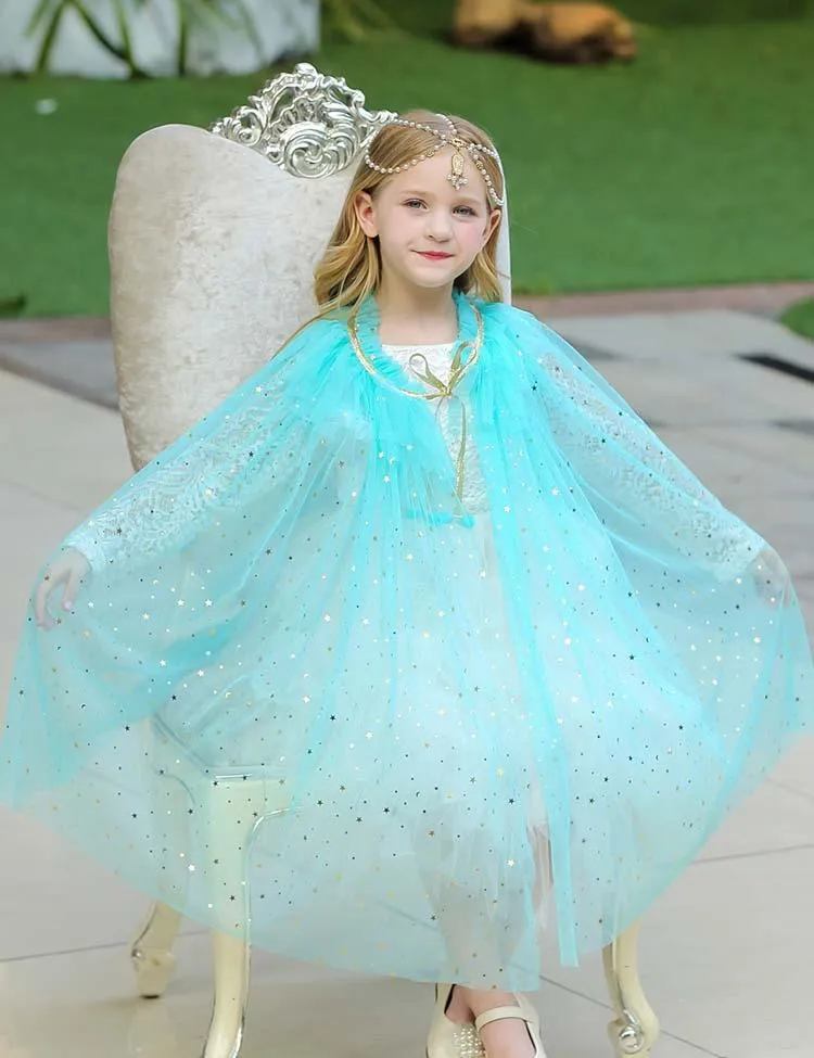 Mesh Sequins Party Cape - Image 3