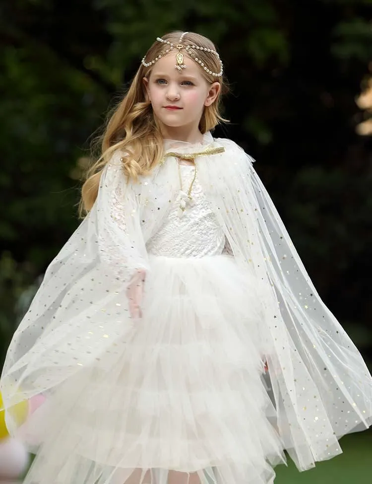 Mesh Sequins Party Cape - Image 6